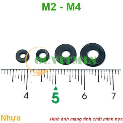 Vdnm# - Vòng Đệm Nhựa Cứng M2 M2.5 M3 M4 Long Đen Nhựa