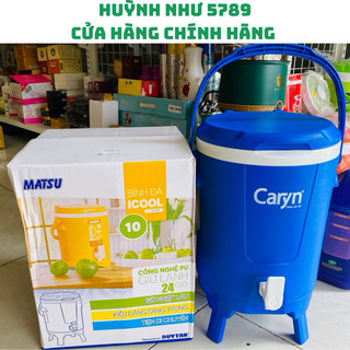 Bình đá giữ nhiệt 6 lít /10L Có Van Nhựa Duy Tân xịn sò giữ lạnh và ấm đến tận 24 tiếng.