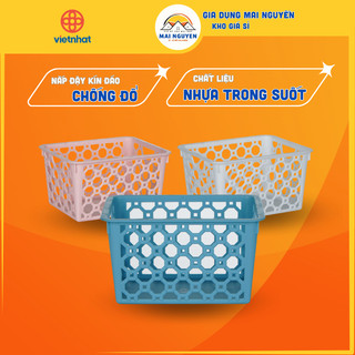 Khay đựng đồ đa năng nhỏ, rổ nhựa đựng đồ văn phòng, học tập, rổ đa năng, chính hãng việt nhật