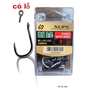 lưỡi câu chính hãng supe chinu có lỗ hộp nhỏ size nhỏ