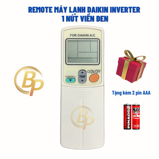 Remote Điều khiển Điều hoà Daikin Inverter, Remote Điều hoà Daikin 1 nút viền đen