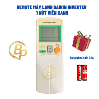 Remote Điều khiển Điều hoà Daikin Inverter, Remote Điều hoà Daikin 1 nút viền xanh