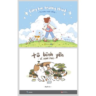  Sách - Combo Tô Màu: Cùng Bạn Trưởng Thành + Tô Bình Yên Vẽ Hạnh Phúc 