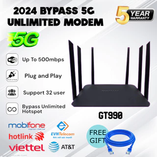🔥 Bộ định tuyến WiFi Modem thẻ sim 5G GT-990 B628-265 LTE Cat12 Bộ định tuyến lên đến 600Mbps 2.4G