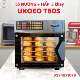 Lò nướng đối lưu ukoeo t60s nướng & hấp 5 khay 44x32cm