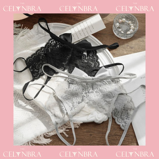 Quần lót ren đính nơ không đũng hở đáy the celynbra - ql56