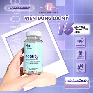 Viên uống bóng da mỹ hộp 60 viên cung cấp ha giúp da căng bóng, đều màu, cải thiện nếp nhăn