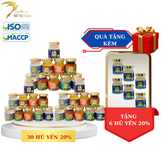 30 hũ 20% yến chưng chọn vị- yến sào đỗ thị toán