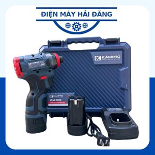 Máy Chuyên Vít KAMPRO MOD-7028 Dùng Pin 4 Cell Không Chổi Than, 3 Tốc Độ Có Búa