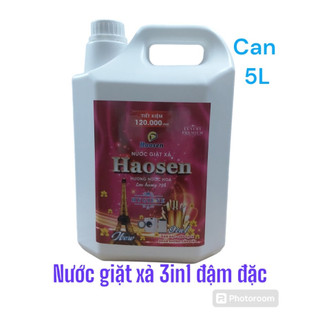 Can Nước giặt xả Haosen 5 Lít- Hương Hoa Pháp lưu lâu 72h rất thơm sạch