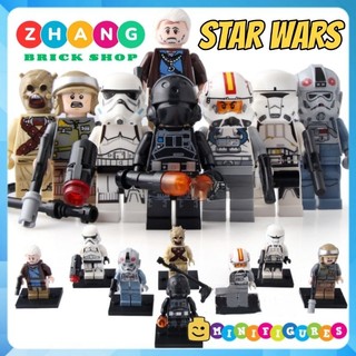 Đồ chơi Xếp hình Star Wars Stormtrooper - Rebel Pilot - Flametrooper - Rebel Trooper Minifigures Lele C041 048