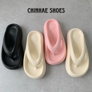 Dép lê kẹp ngón xỏ ngón đế cong Miss super bánh mì Eva siêu nhẹ tăng chiều cao 3cm phong cách nữ trẻ trung hằng ngày