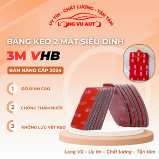 Băng dính 3M 2 mặt siêu bám dính Miếng dán camera hành trình 3M VHB gắn các vật dụng lại với nhau