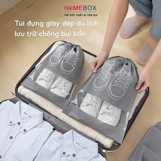 Túi Đựng Giày Dép Du Lịch Dã Ngoại Đa Năng Có Dây Rút Tiện Lợi, Túi Đựng Giày Thể Thao