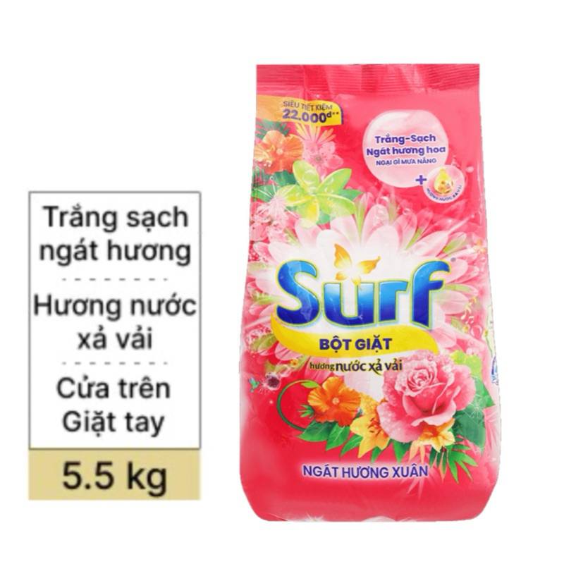 Bột Giặt Surf 5,5Kg