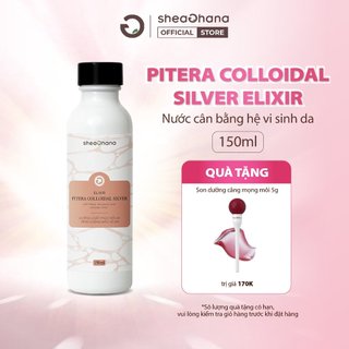 Nước dưỡng phục hồi da và cân bằng hệ vi sinh SheaGhana Elixir Pitera Colloldal Silver 150ml