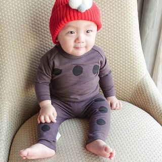 Bộ dài tay bé trai, set dài tay cho bé size 2 tuổi đến 12 tuổi - Bộ chấm bi
