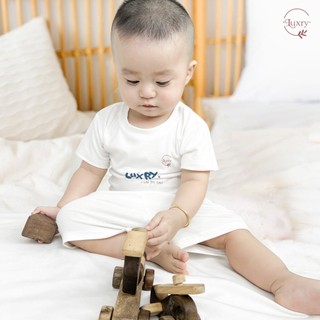 Bộ quần áo cộc tay cổ tròn pettit Luxry cho bé trai bé gái từ 9 tháng đến 5 tuổi