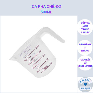 Ca pha chế đo ml  500ml có vạch, Bộ 3 ca đong pha chế Việt Nhật