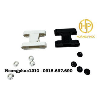 Cục hít nhựa Cửa 2 cánh màu đen / trắng tặng kèm nút bít