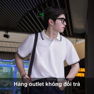 Áo thun polo nam Qthouse cổ bẻ form ragular trơn vải cá sấu QTPL02