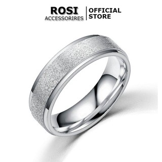  Nhẫn titan nam mặt nhám 6mm cá tính nhẫn nam nữ không gỉ phụ kiện thời trang đẹp 