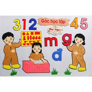 Tranh góc steam mầm non- góc học tập