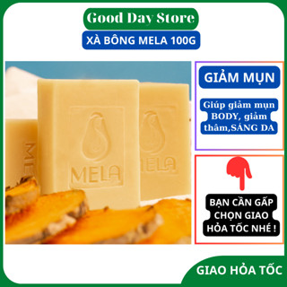 Xà bông nghệ MELA,xà phòng Mela giúp giảm mụn lưng,mụn body,sáng da,mờ thâm - Thành phần tự nhiên