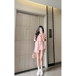 ( KÈM KHĂN ) Set sơ mi oversize, set sơ mi quần đùi gập gấu Samhyewear Thời Trang Nữ