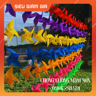 100 chong chóng nhựa size 24cm giá rẻ đủ màu