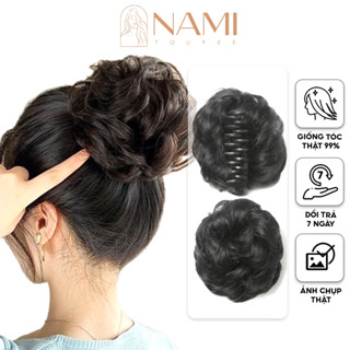 Tóc Giả Búi Kẹp Ngoặm Xoăn Mẫu Mới Trẻ Trung Năng Động NAMI-29