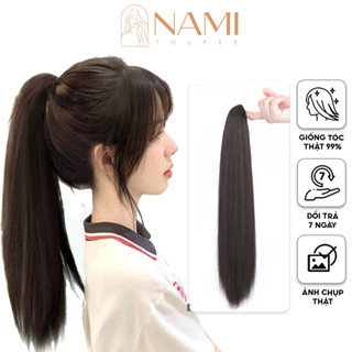 Tóc Giả Đuôi Ngựa Thẳng Dài Chất Liệu Tơ Tổng Hợp Mềm Mượt NAMI-32