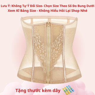 [Tặng thước dây] Đai nịt bụng kéo khóa, đai kéo khóa, gen nịch bụng kéo khóa, đai nịt bụng khóa kéo định hình eo