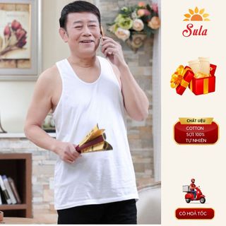 Áo ba lỗ cho người già, áo 3 lỗ mặc nhà thoải mái, áo ba lỗ nam SULA