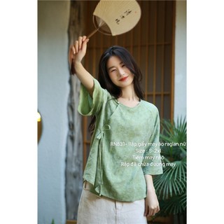 RN831_Rập giấy may áo kiểu raglan nữ