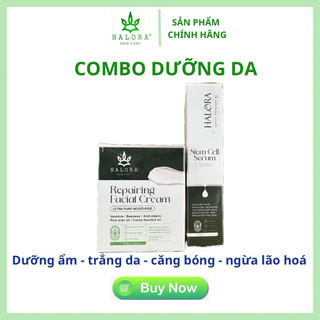 Combo Dưỡng Trắng Căng Bóng Da Halora