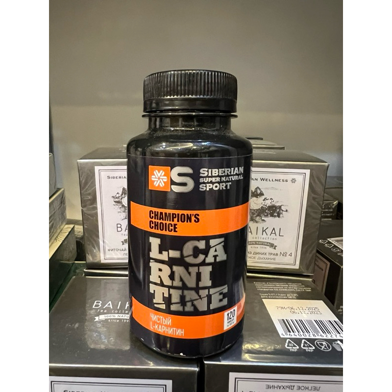 Hỗ trợ tăng cơ, giảm mỡ Siberian supernatural sport L-Carnitine 120 viên