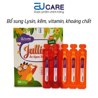 Jullivit Ăn Ngon Trùng Thảo bổ sung dưỡng chất giúp ăn ngon, tăng sức khỏe, sức đề kháng - 20 ống