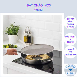 Tấm đậy chảo 29cm ngăn bỏng bắn dầu mỡ khi chiên rán an toàn
