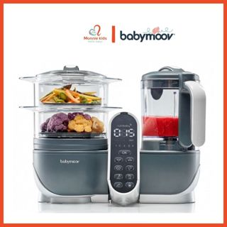 Máy Tiệt Trùng Xay Hấp Đa Năng Babymoov Nutribaby Plus 5in1, máy xay ăn dặm trẻ em - Monnie Kids