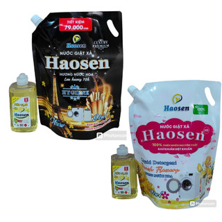 [Tặng nrc 400ml] Nước giặt xả Haosen 3,6 lít Đậm đặc hương nước hoa 72h lưu hương tiết kiệm giá rẻ chất lượng cao cấp