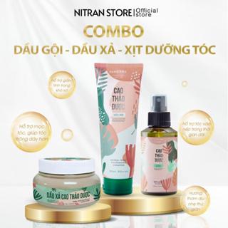 Combo 3 Sản Phẩm Dầu Gội, Dầu Xả, Xịt Dưỡng: Hỗ Trợ Tóc Khỏe Dày Dặn & Mềm Mượt Dưỡng Tóc