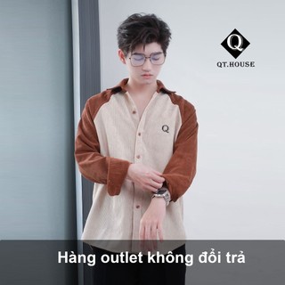Áo sơ mi Qthouse, Áo sơ mi dài tay dáng rộng QTSM01