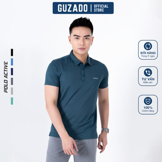 Áo polo nam guzado cổ bẻ coolmax thể thao thấm hút cựctốt kiểu dáng basic, co giãn thoải mái mpl001