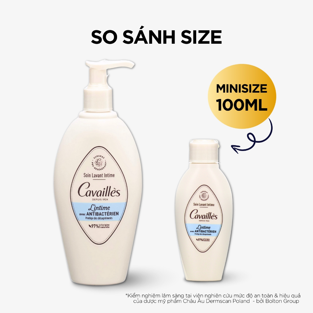 [MINI SIZE 100ML] Dung Dịch Vệ Sinh CAVAILLÈS | Giảm Viêm Nhiễm Phụ Khoa, Phòng Nấm Ngứa, Lợi Khuẩn (Date 2027)