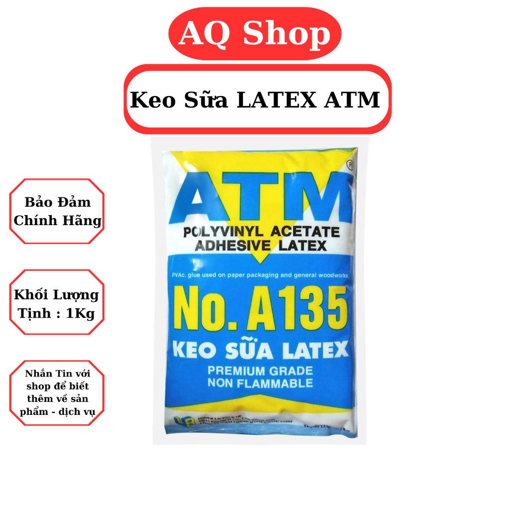 Keo sữa LATEX A135 ATM keo dán bao bì keo dán gỗ