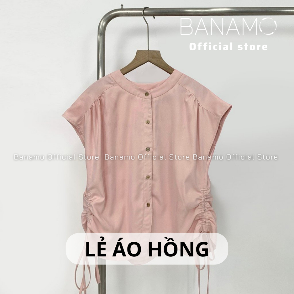 Áo nữ BIGSIZE  Fashion áo dây rút đính cúc dọc chất thô mềm | BigBuy360 - bigbuy360.vn