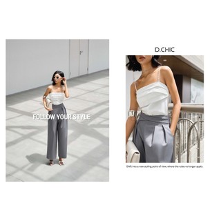 D.CHIC Áo 2 dây xếp ly ngực MS: 1822532