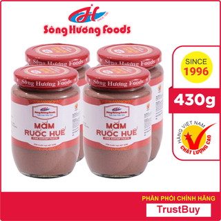 4 Hũ Mắm Ruốc Huế Sông Hương Foods Hũ 430g - Nấu bún bò , chấm xoài , chấm thịt luộc , kho thịt