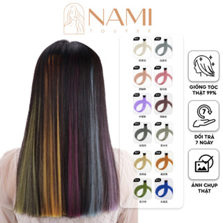 Tóc Giả Highlight Dài 60cm Kẹp Nhiều Màu Cá Tính Phong Cách Hàn Quốc NAMI-42
